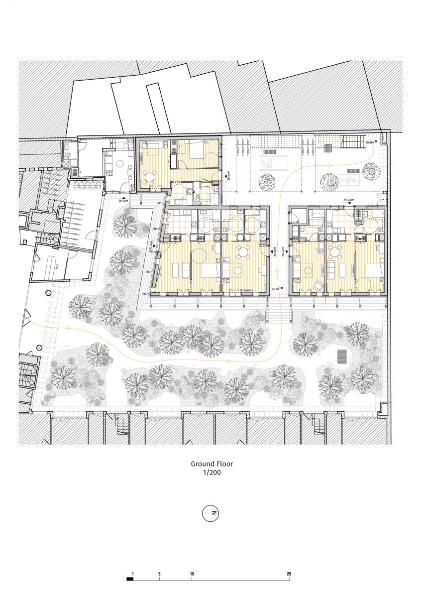 Paris apartment block plans