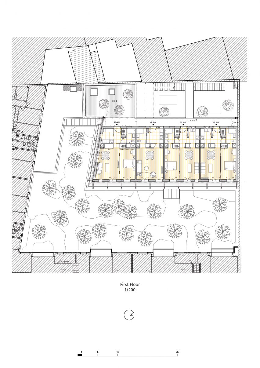 Paris apartment block plans