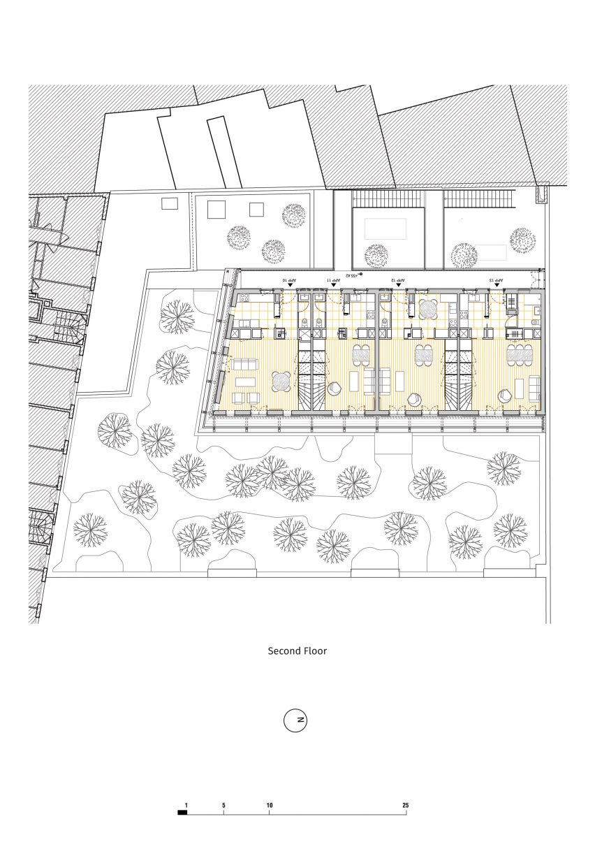 Paris apartment block plans