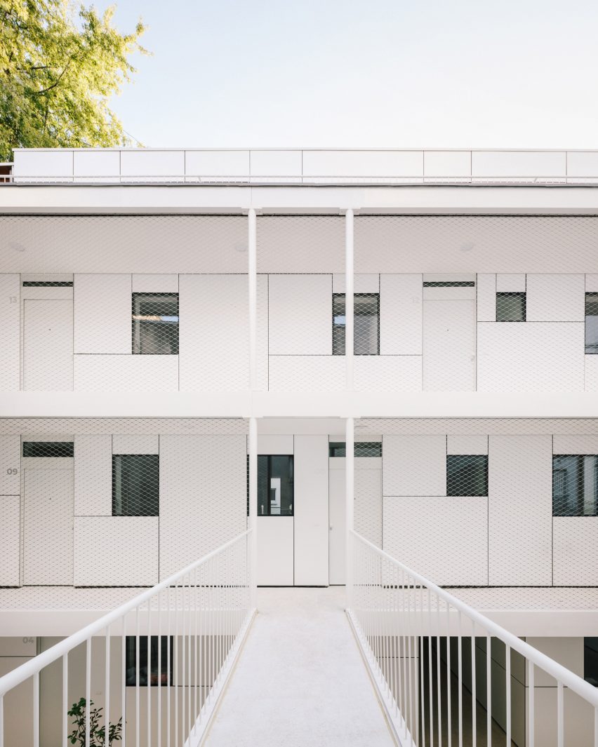 White flats in Paris