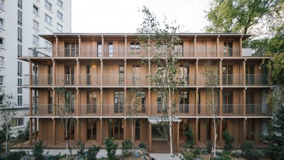 Mars Architectes creates wooden apartment block in Paris