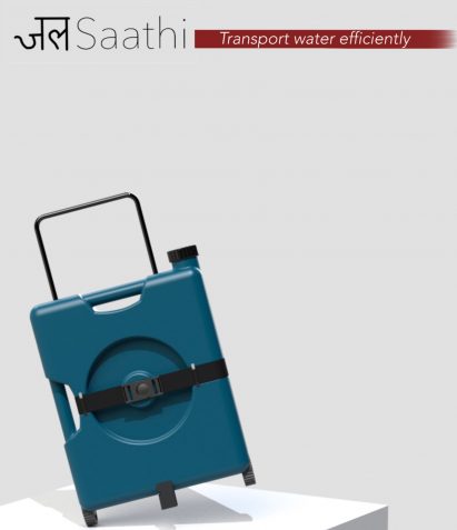 A portable water container for slum dwellers