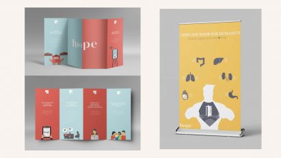 Project Hope leaflets that encourage organ donation