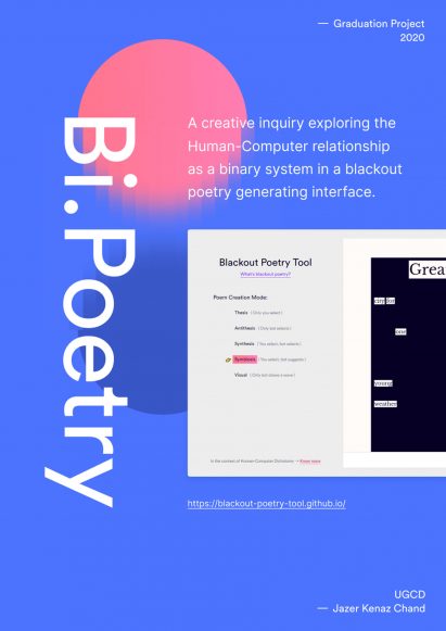 An advert for Project Bi.Poetry by Jazer Chand
