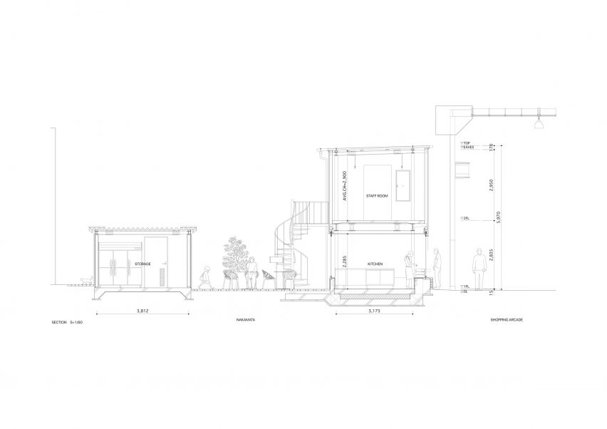 Plan for Nakamata store by Schemata Architects