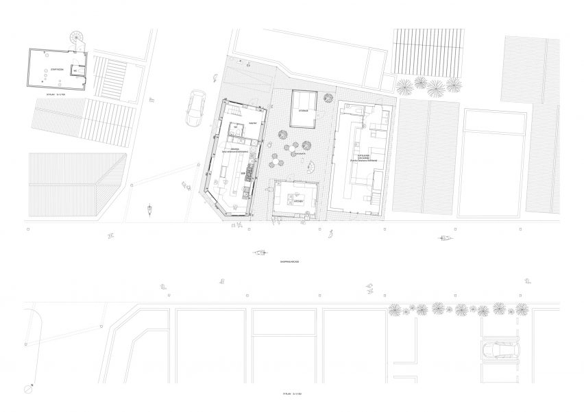 Plan for Nakamata store by Schemata Architects
