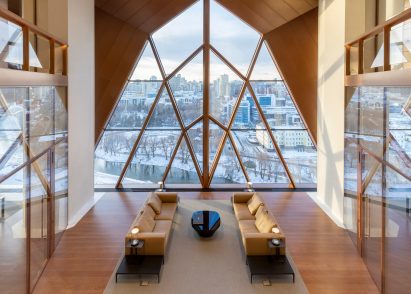 Breakout space with views over Yekaterinburg