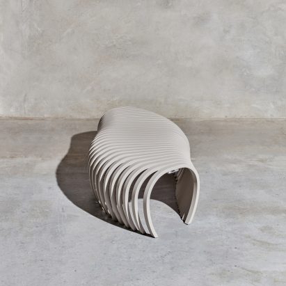 Ribs outdoor bench by Stefan Lie for DesignByThem