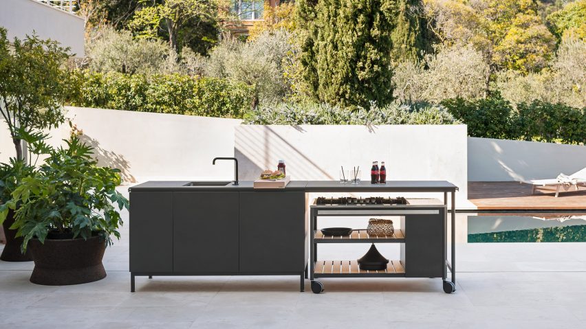 Norma outdoor kitchen system by Roda