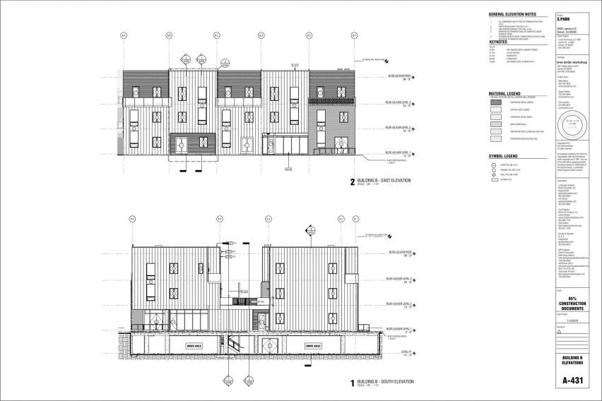 Building B south side