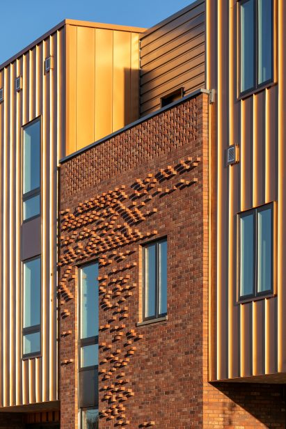 The bricks came from a local company that salvages materials from demolished buildings