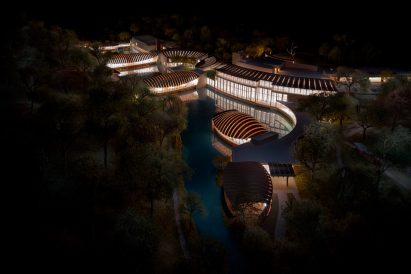 A rendering of the museum by Safdie Architects