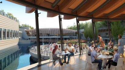 Crystal Bridges Museum of Art will feature a light-filled bridge