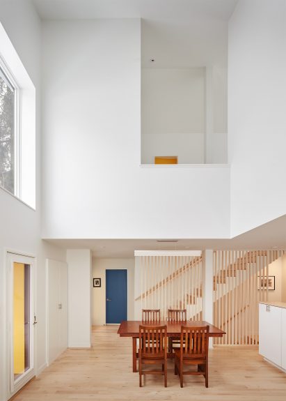 Electric Bungalow has pops of colour inside