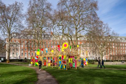 See Through pavilion by Morag Myerscough