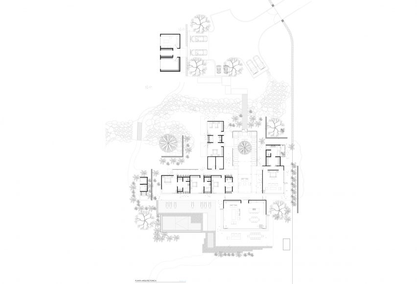 Site plan of The Sirena House