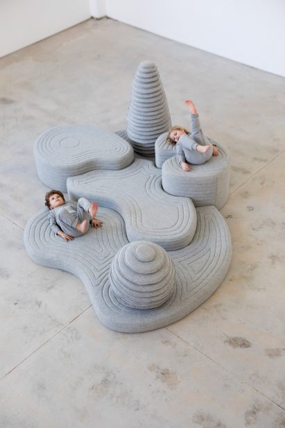 Kids playing on Soft Landscape