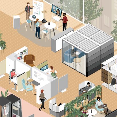 Illustration for Steelcase Global Report