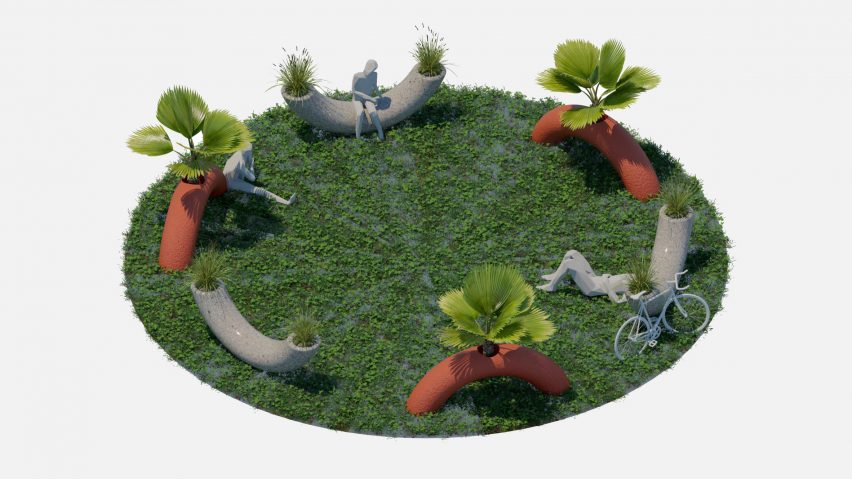 Nomo Fomo benches are social distancing devices to help prevent FOMO