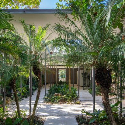 The Sirena House is clad in teak