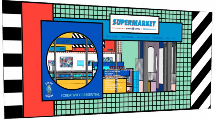 Supermarket store by Camille Walala