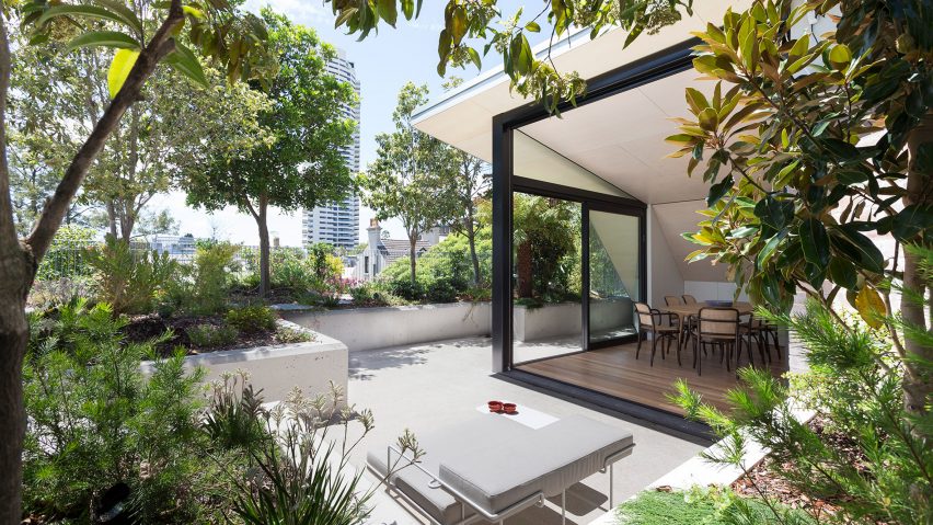 Rooftop garden in Sydney