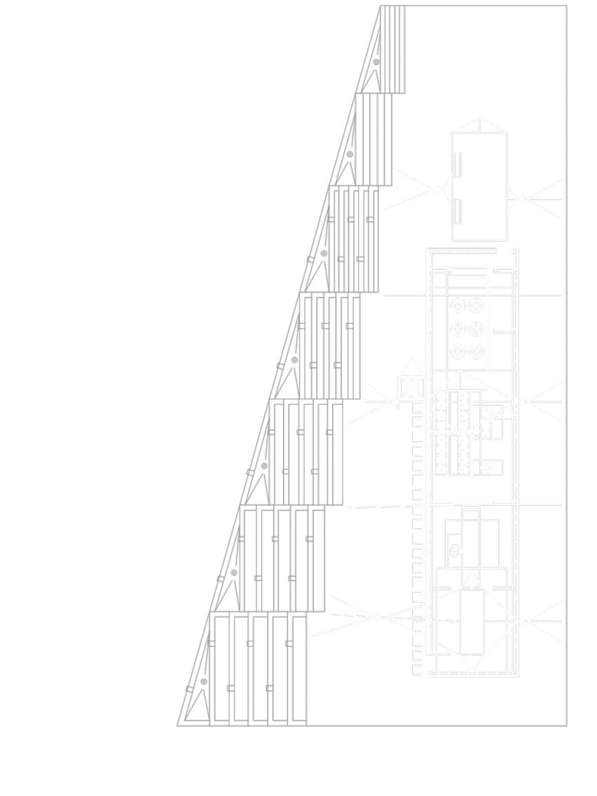 Roof plan of The Aya by Studio Twenty Seven Architecture and Leo A Daly