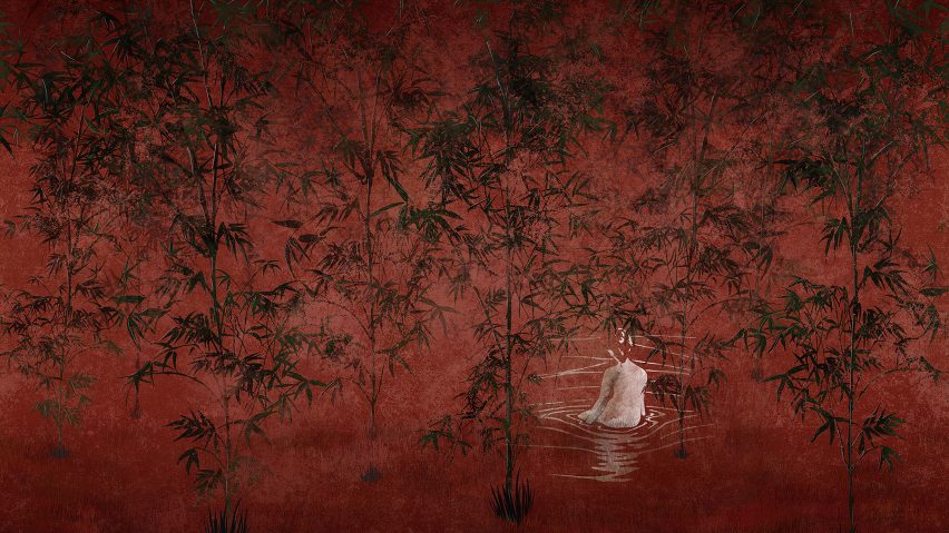 The Daydreamer is a capsule collection of wallpaper by Gio Pagani for Londonart 
