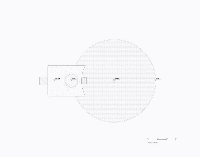 Roof plan of The Mushroom by ZJJZ Atelier