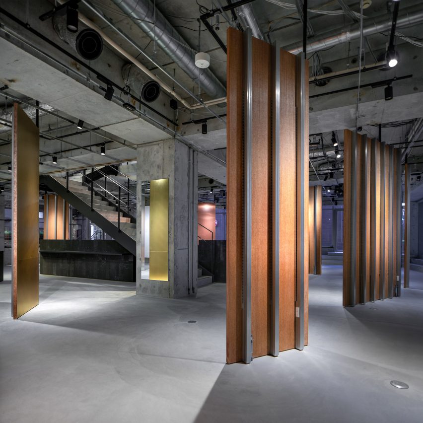 Interior with concrete floor
