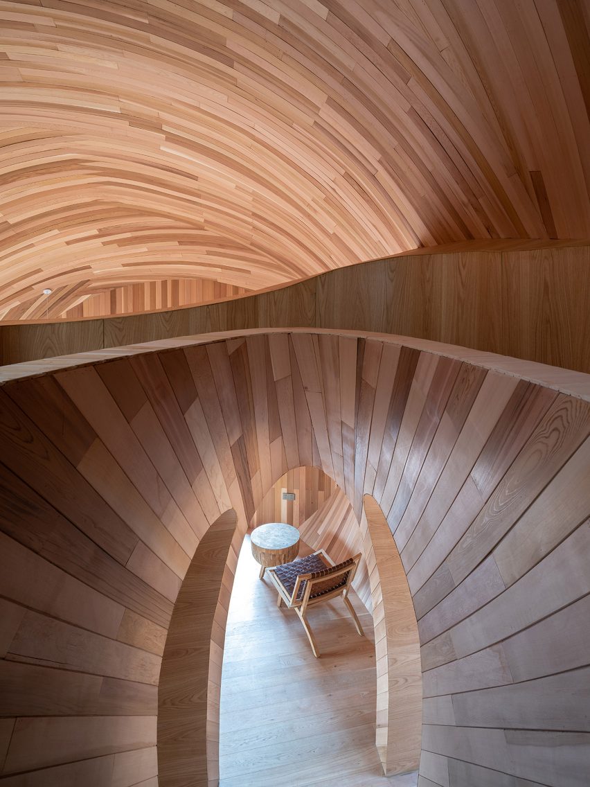 Inside one of The Seeds cabins in China