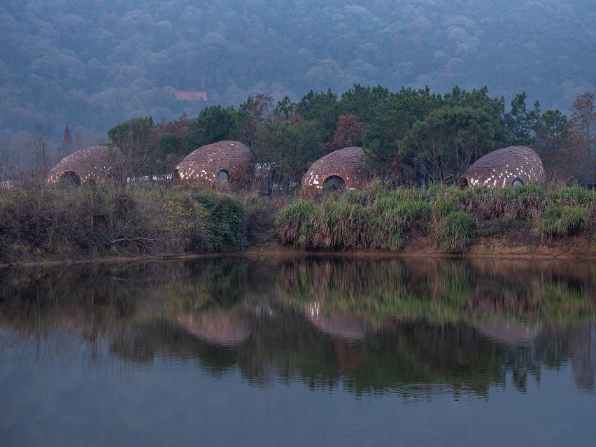 Four holiday cabins at Tree Wow in China