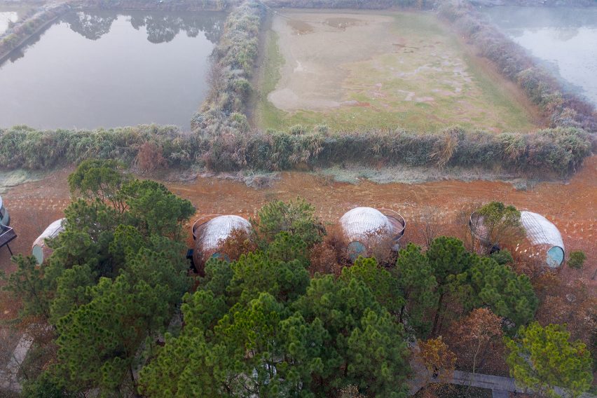 An aerial view of The Seeds in China