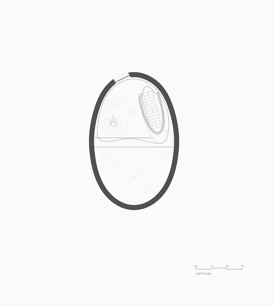 Attic plan of The Seeds by ZJJZ Atelier
