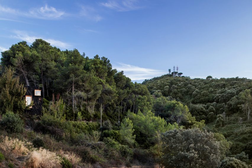 A cabin in woodland