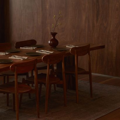 Wood-clad dining area in Three Blue Ducks restaurant in Melbourne Urbnsurf by Pattern