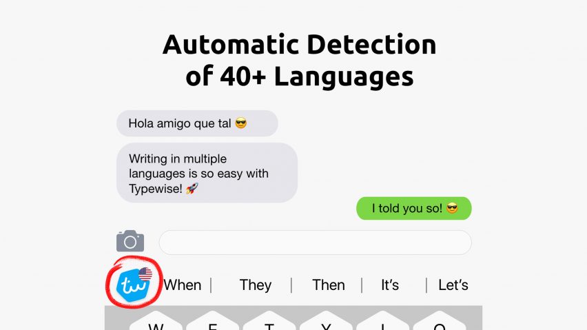 Typewise language detection