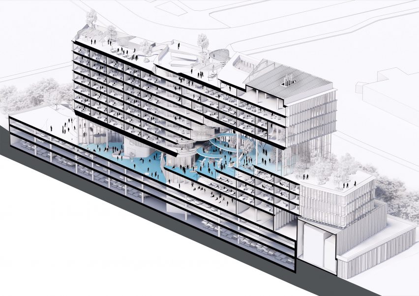 Section of the offices