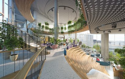 Bridges create unexpected paths throughout the space 