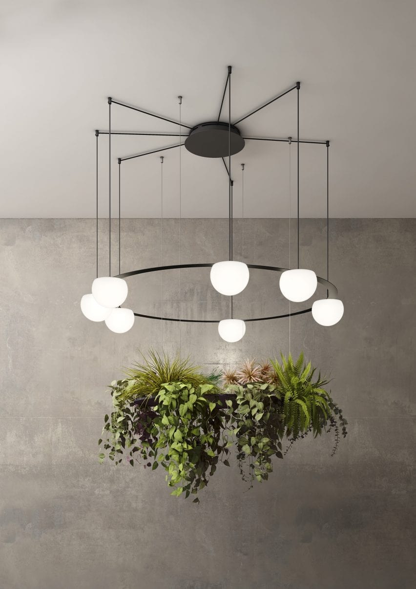 Circ pendant with planter
