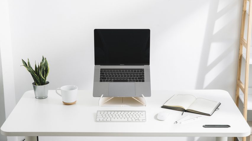 Oripura is a foldable laptop stand by Colebrook Bosson Saunders