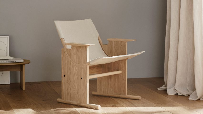Sling Lounge Chair in an interior