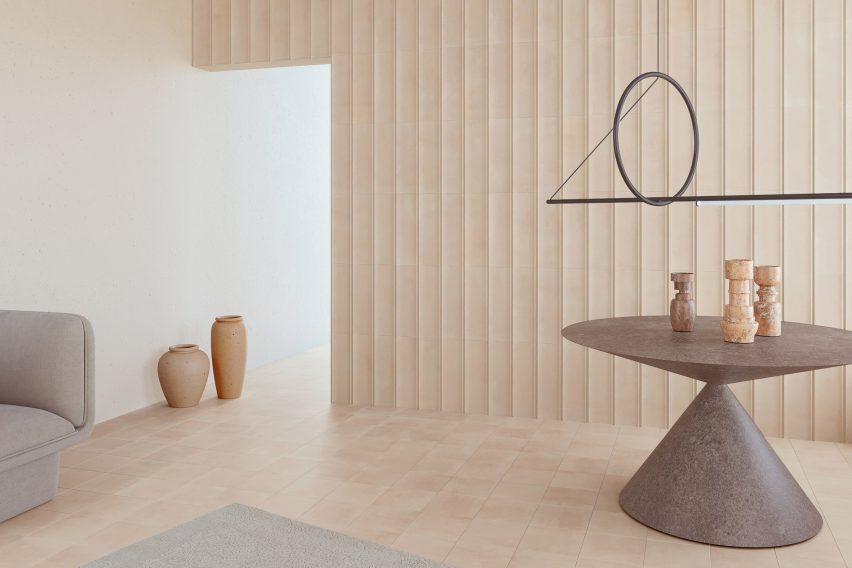 Beige Bow wall tiles