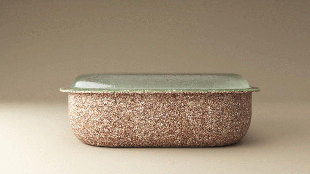 Gif of edible salad bowl