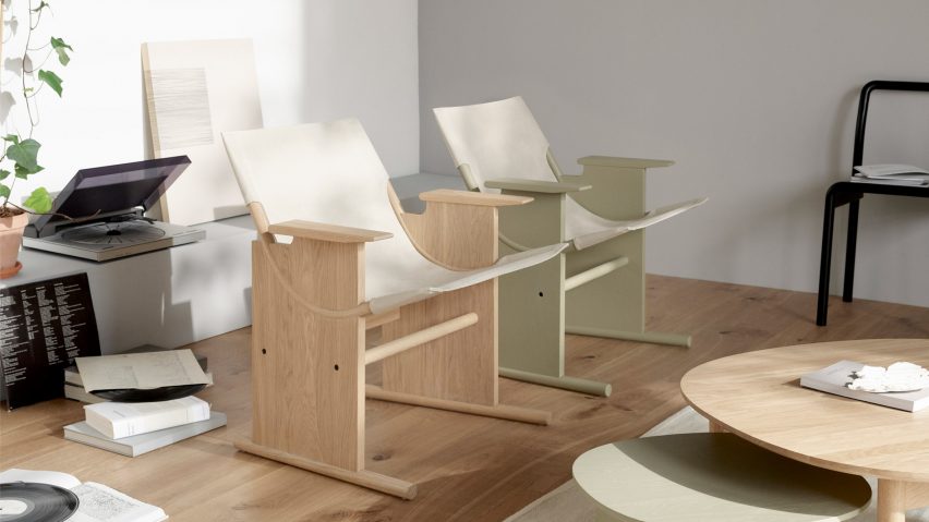 Sling Lounge Chair by Industrial Facility for Takt among new products on Dezeen Showroom