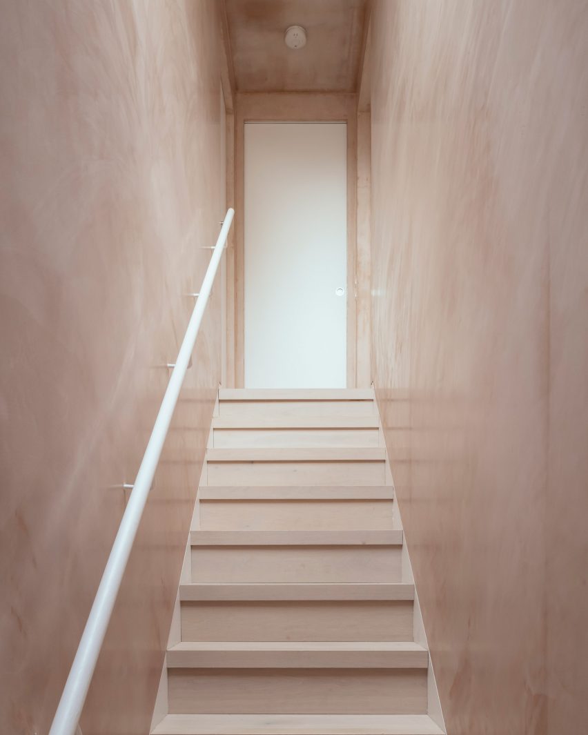 Staircase viewed from the bottom