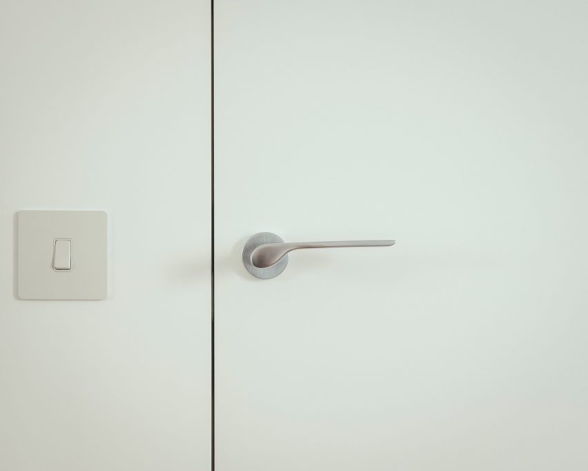 Clean white door