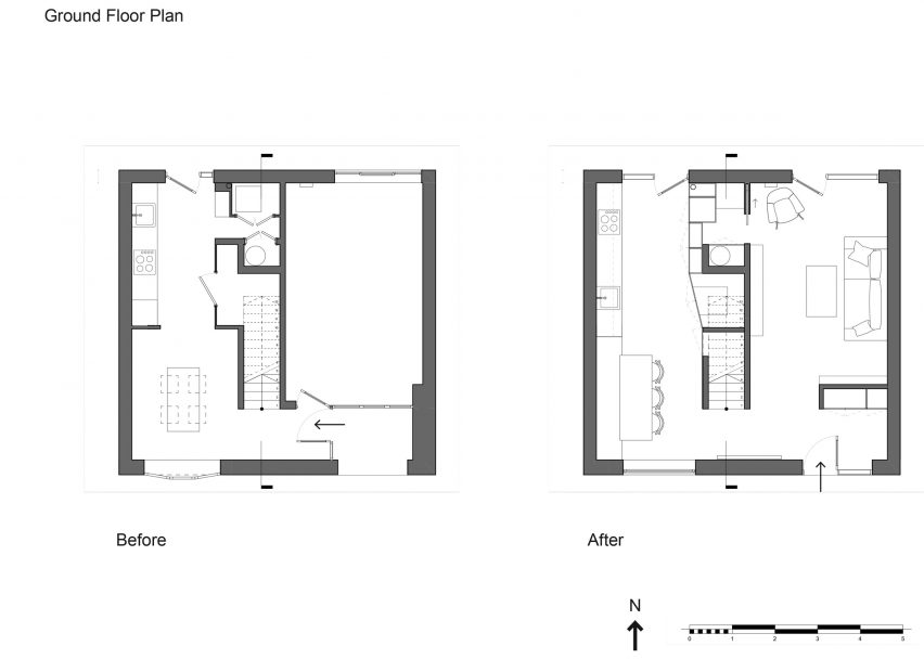 Council House Renovation by VATRAA ground floor plans