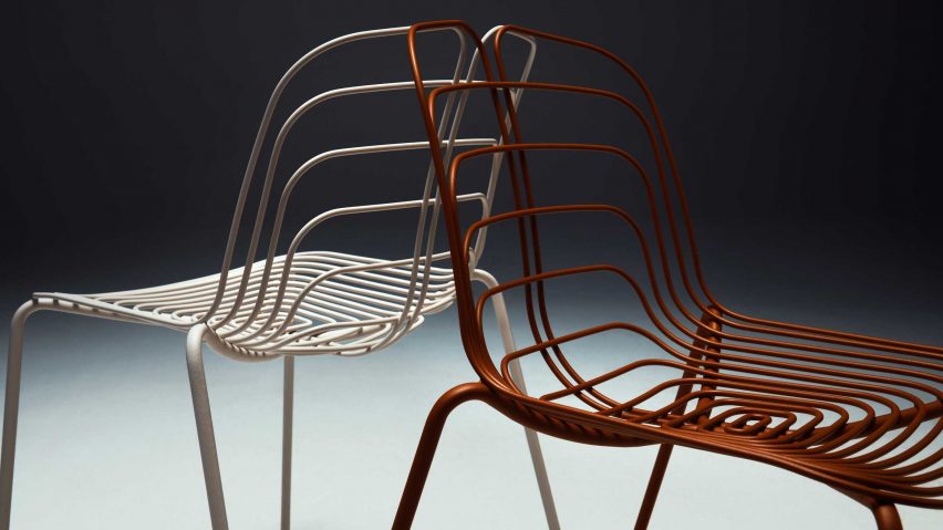 Wired chairs by Michael Young for La Manufacture