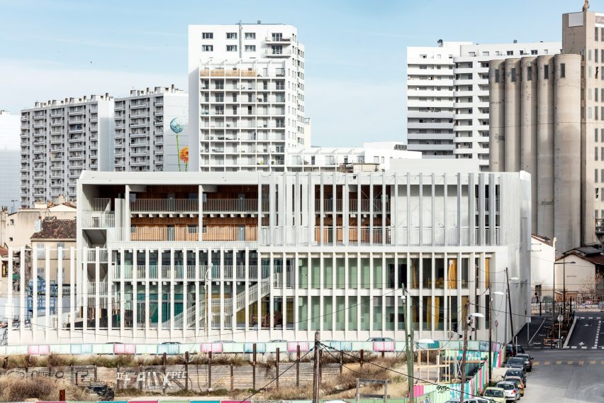 Glazed elevation of the Antoine de Ruffi School